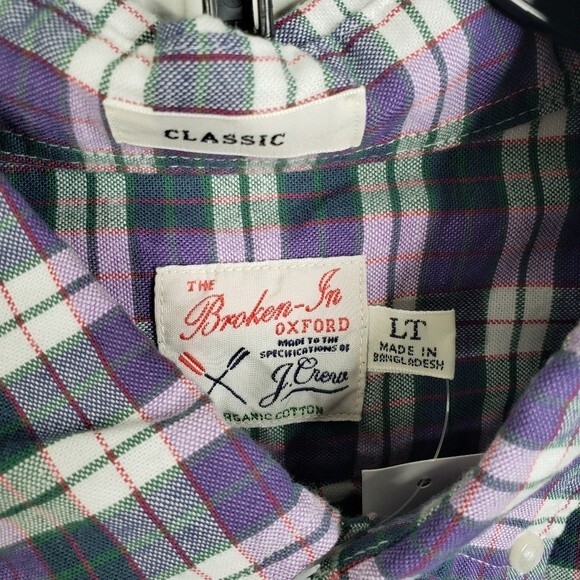 NWT J. Crew Mens The Broken-In Oxford Long Sleeve Button Down Size LT - Picture 6 of 6